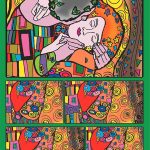 Il bacio, Gustav Klimt - Scatola