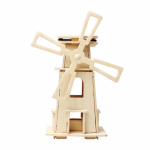 Mulino a vento 3Dino in legno - Kit di costruzione a energia solare