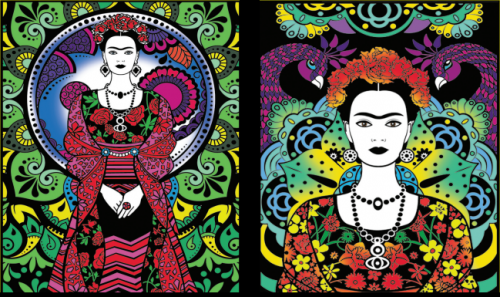 Frida Kahlo - Classeur in velluto da colorare