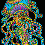Medusa - Quadro large in velluto da colorare ColorVelvet