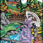 Geisha – Quadro small in velluto da colorare ColorVelvet